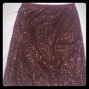 J crew sequin skirt